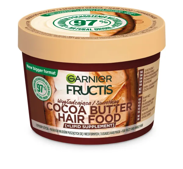 Mascarilla Capilar Garnier Fructis Cocoa Butter Hair Food 400 ml Mi Amiga Coqueta