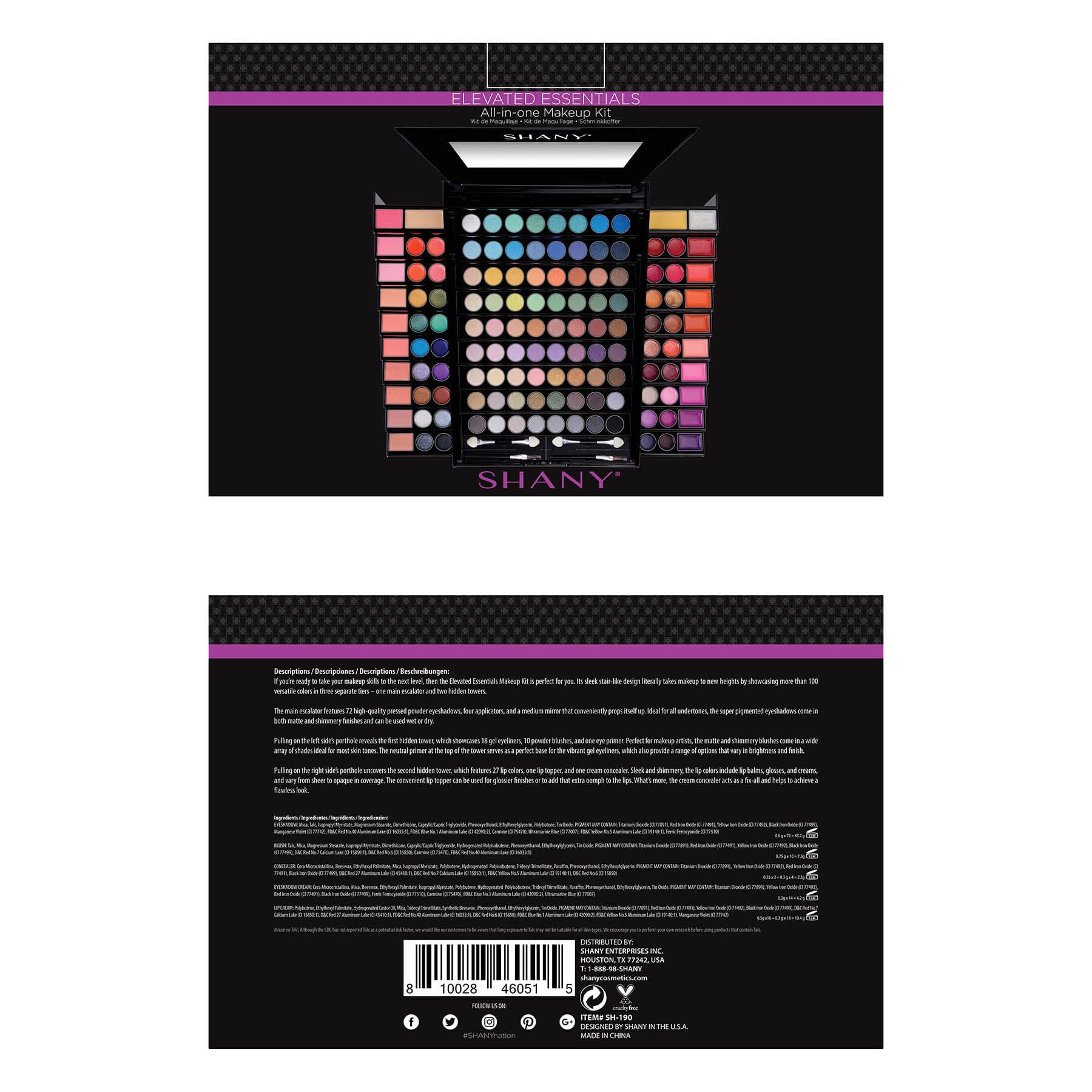 SHANY Elevated Essentials Makeup Set Mi Amiga Coqueta - Imagen 3