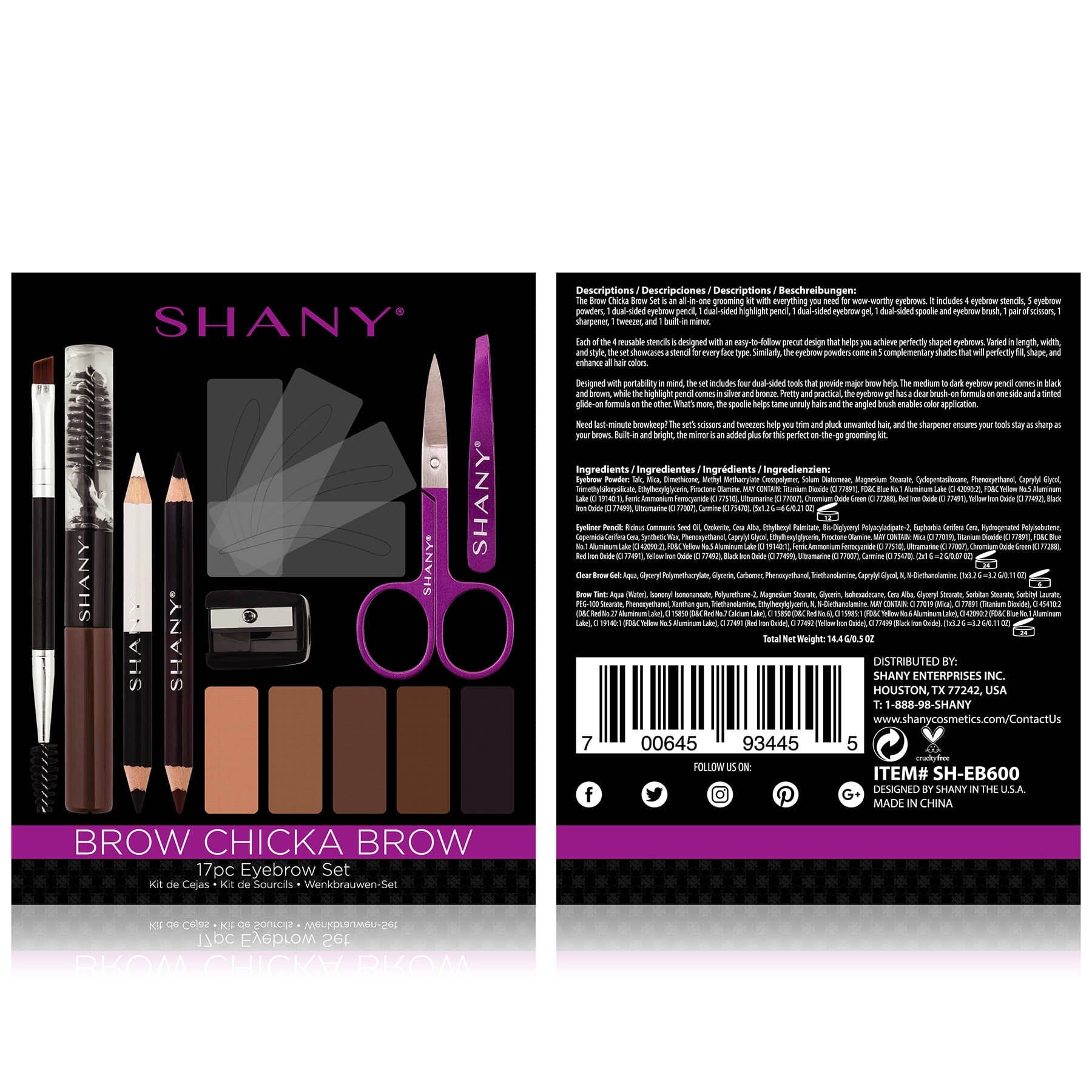 SHANY Brown kit Mi Amiga Coqueta - Imagen 5